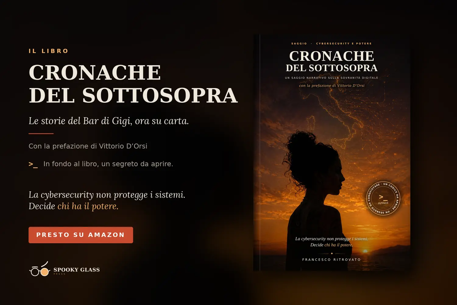 Cronache del Sottosopra, il libro di Francesco Ritrovato, con la prefazione di Vittorio D'Orsi